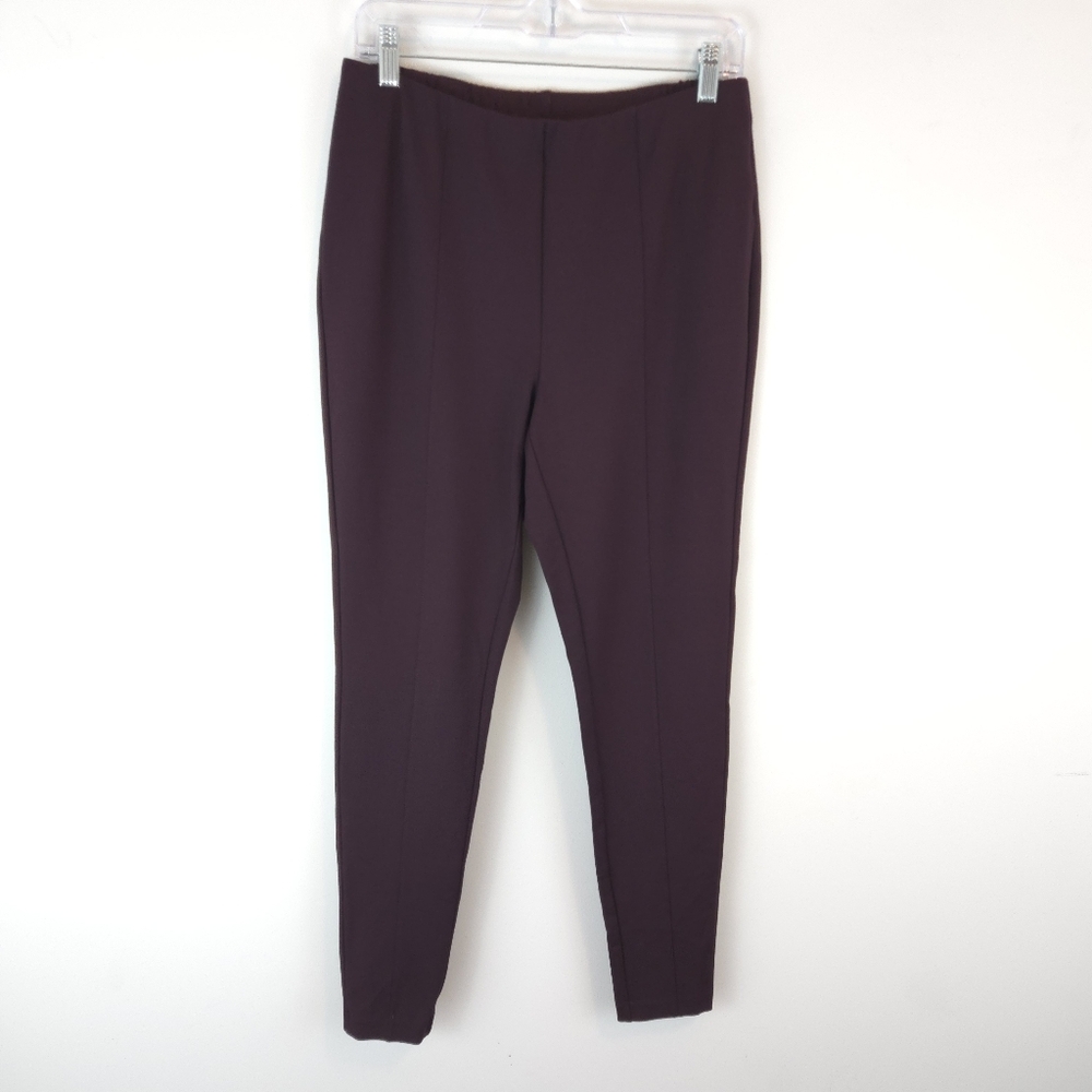 J. Jill Women's Maroon Ponte Leggings